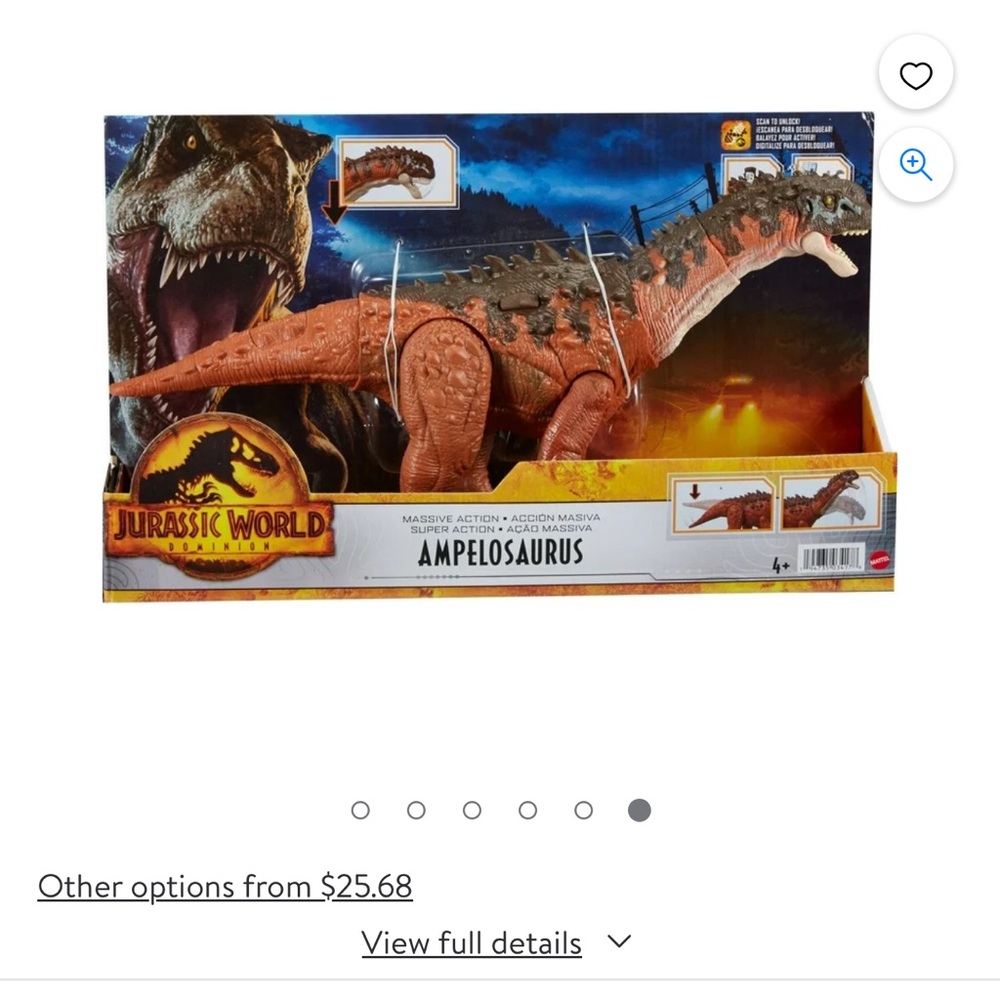 Jurassic World Dominion Massive Action Ampelosaurus Dinosaur Action Figure Toy